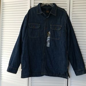 Mens denim shirt jacket